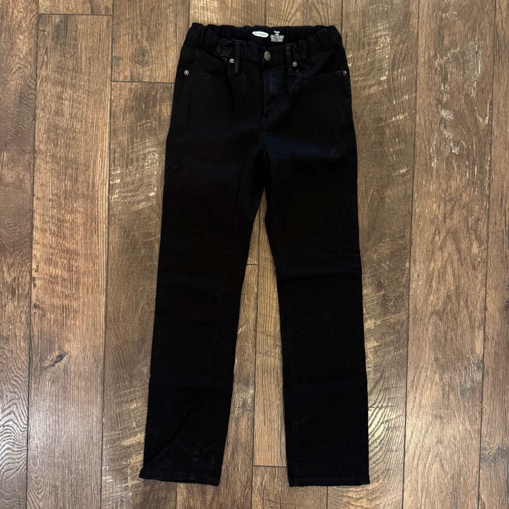 Old Navy Boys Slim Karate Pants Black - sz 14 - Excellent Condition